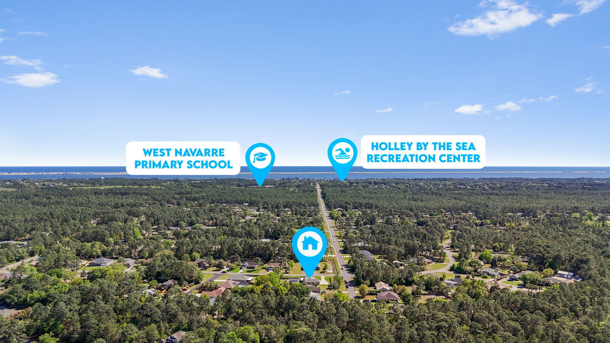 2339 Valley Road Navarre, FL 32566 - Photo 53 of 68 Aerial View