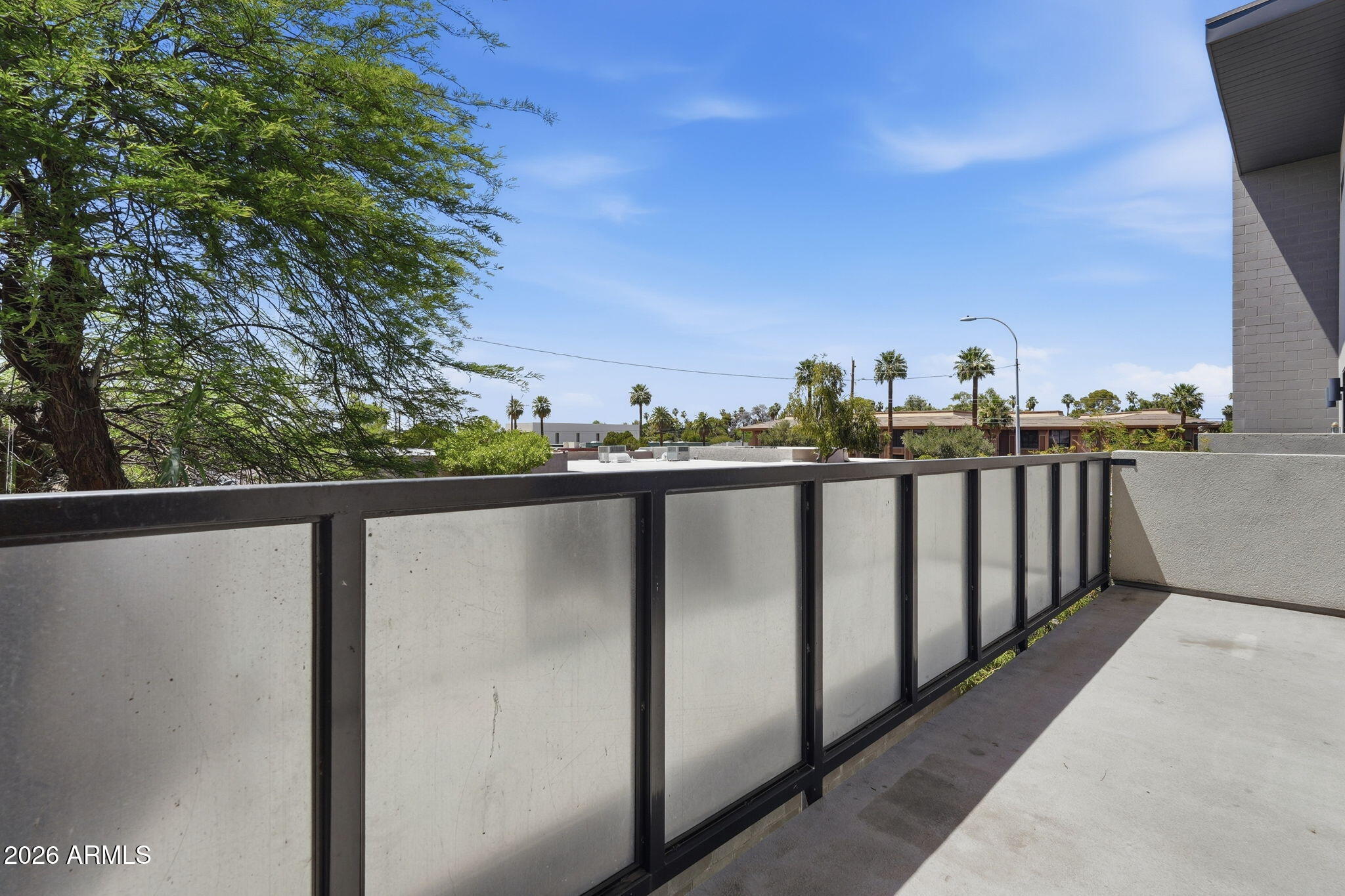 2727 East Thomas Road, Unit 5 Phoenix, AZ 85016 - Photo 37 of 41 a view of a balcony with an outdoor space