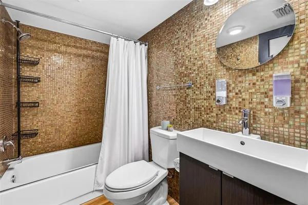 a view of balcony with couch