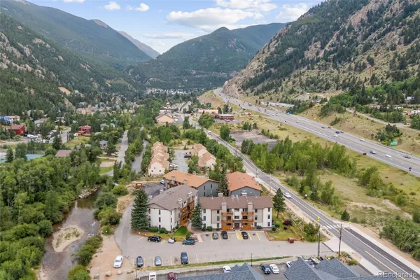 a view of city and mountain
