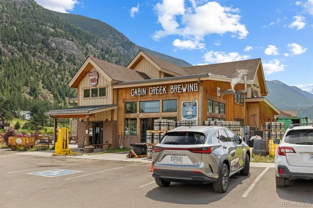 a car parked in front of a house