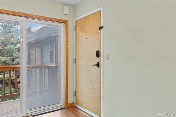 a view of front door