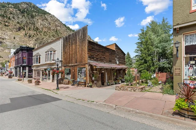 a view of a building with a street