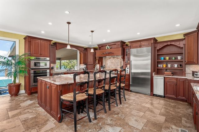 a room with furniture