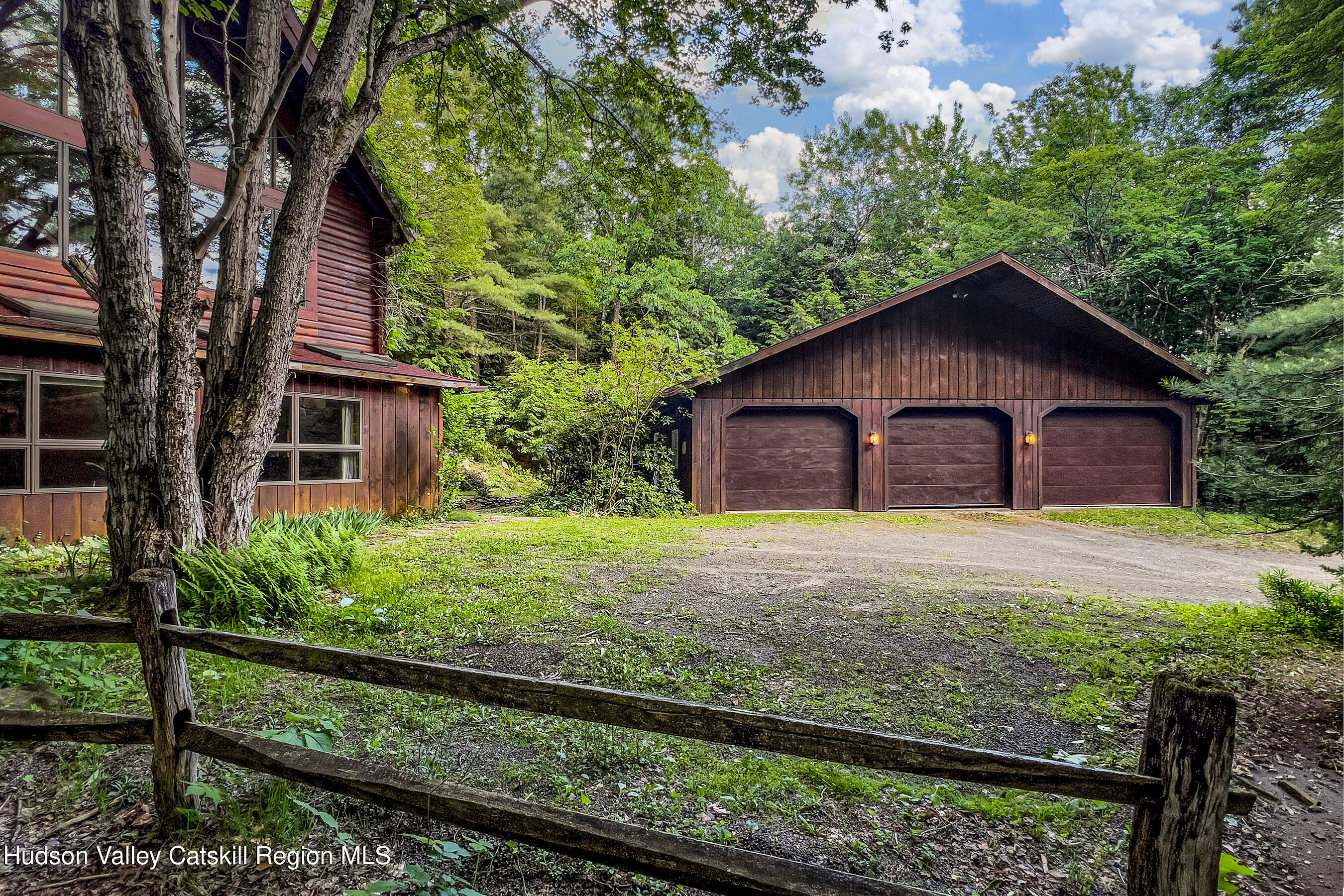 135 Sparrowhawk Lake Road Schenevus, NY 12155 - Photo 3 of 71 002 - 3 Car Garage with Wood Shop - 135