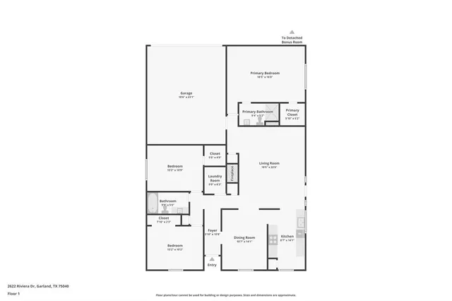 $314,000 | 2622 Riviera Drive, Garland, TX 75040