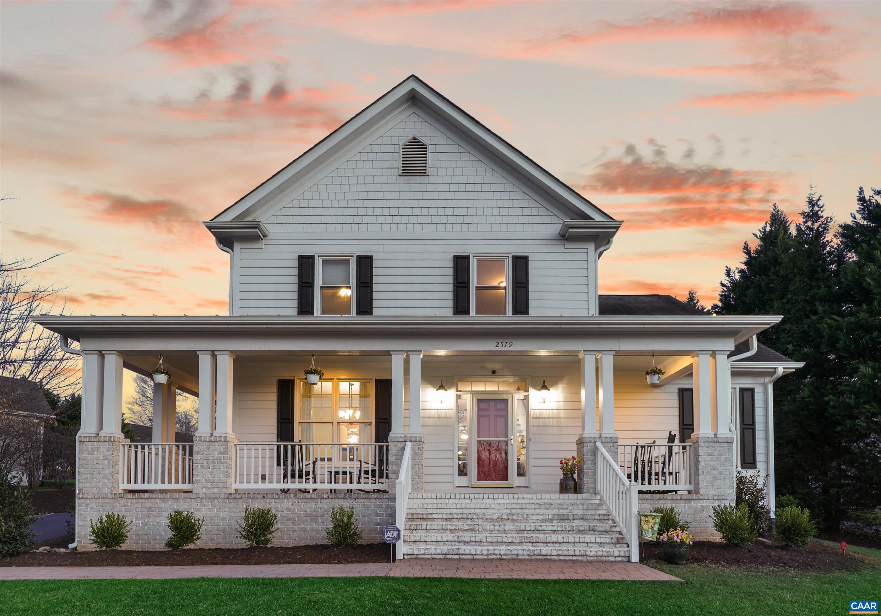 a front view of a house