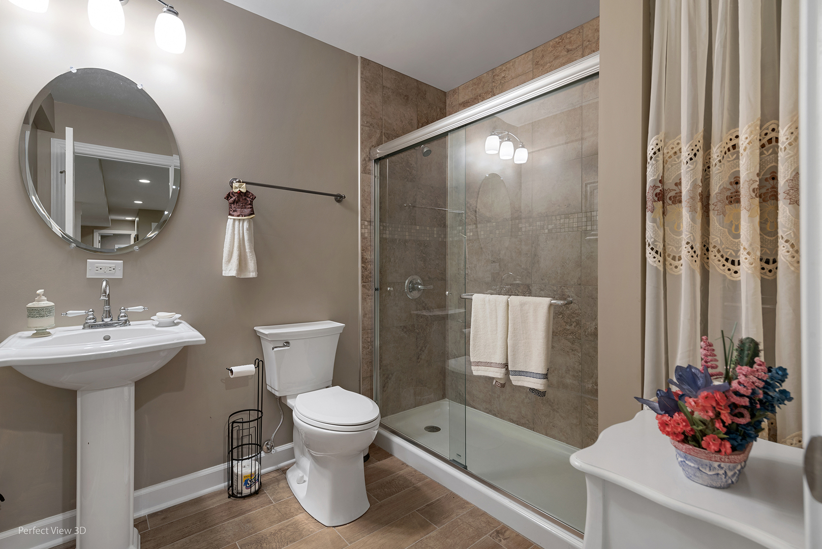 4611 Corktree Road Naperville, IL 60564 - Photo 19 of 20 a bathroom with a sink toilet and shower