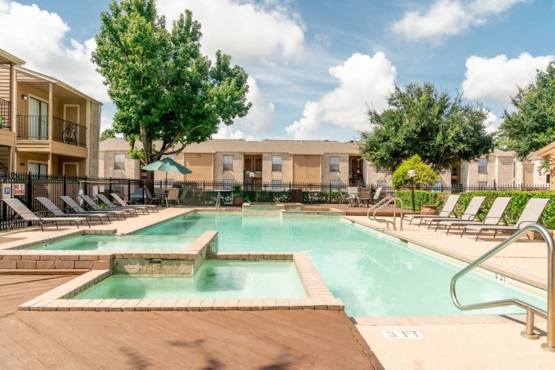 515 South Bender Avenue, Unit 2008 Humble, TX 77338 - Photo 3 of 17 a view of a house with swimming pool and sitting area