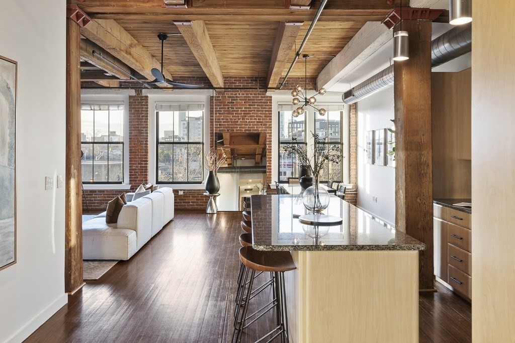 9 West Broadway, Unit 312 Boston, MA 02127 - Photo 7 of 35 a very nice looking room with a large window and wooden floor