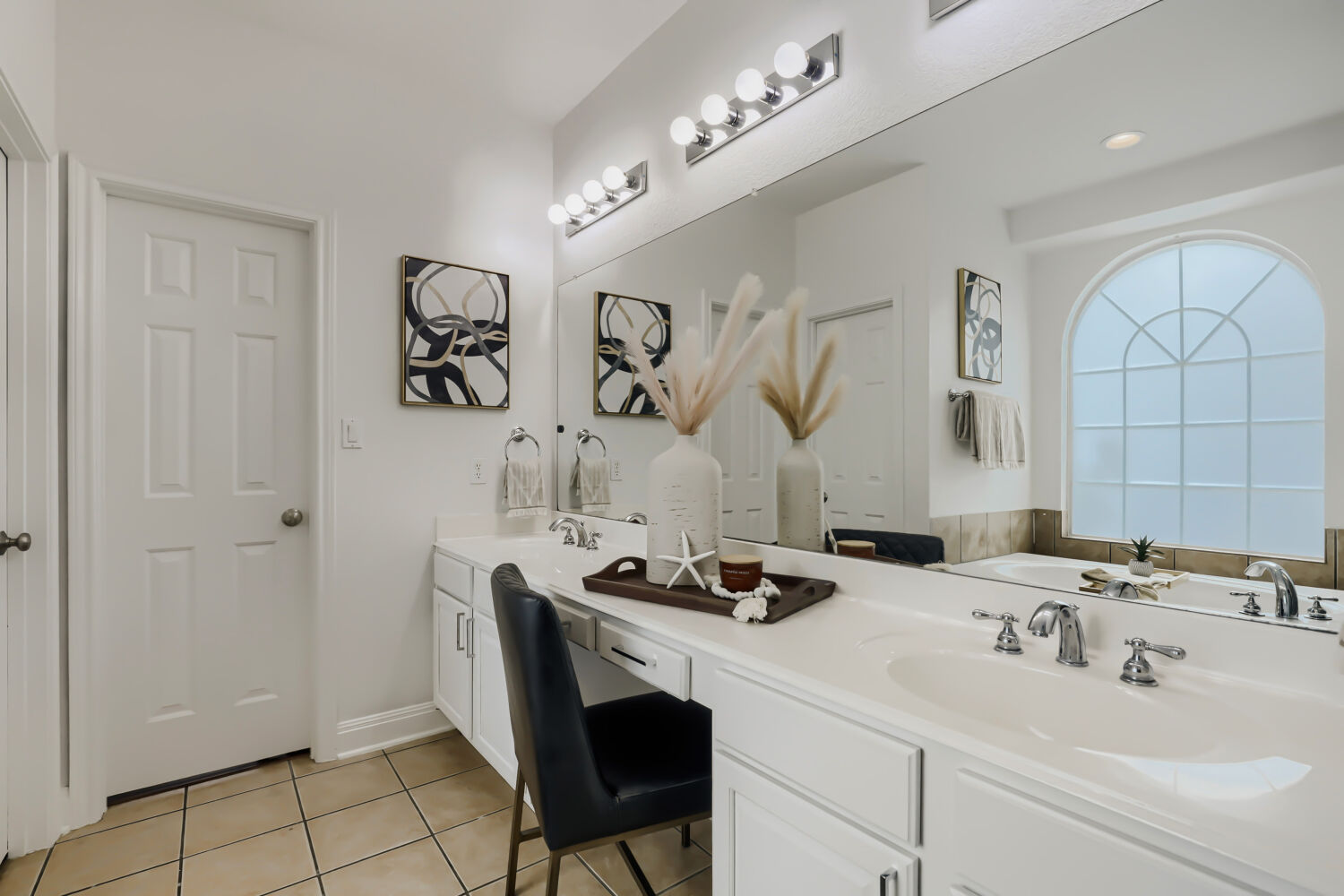 112 Aria Ridge Austin, TX 78738 - Photo 19 of 30 a bathroom with a sink a mirror and a shower