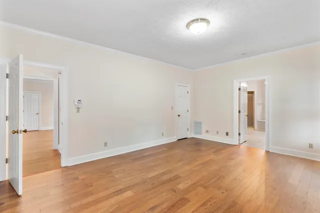 wooden floor in an empty room