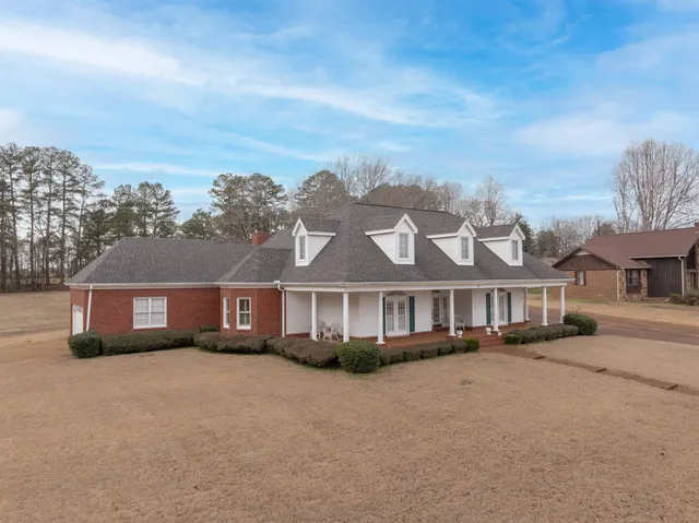 front view of a house with a street view