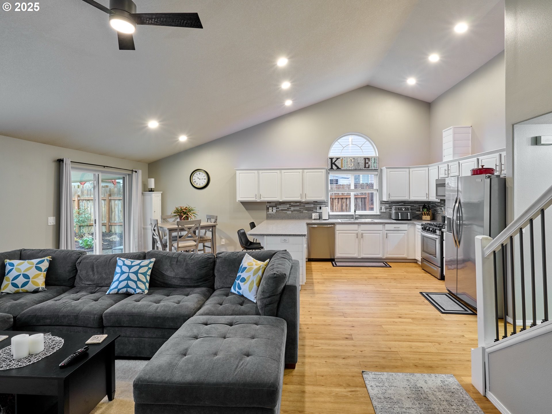 1353 Jodi Drive Silverton, OR 97381 - Photo 11 of 48 a living room with furniture and a fireplace