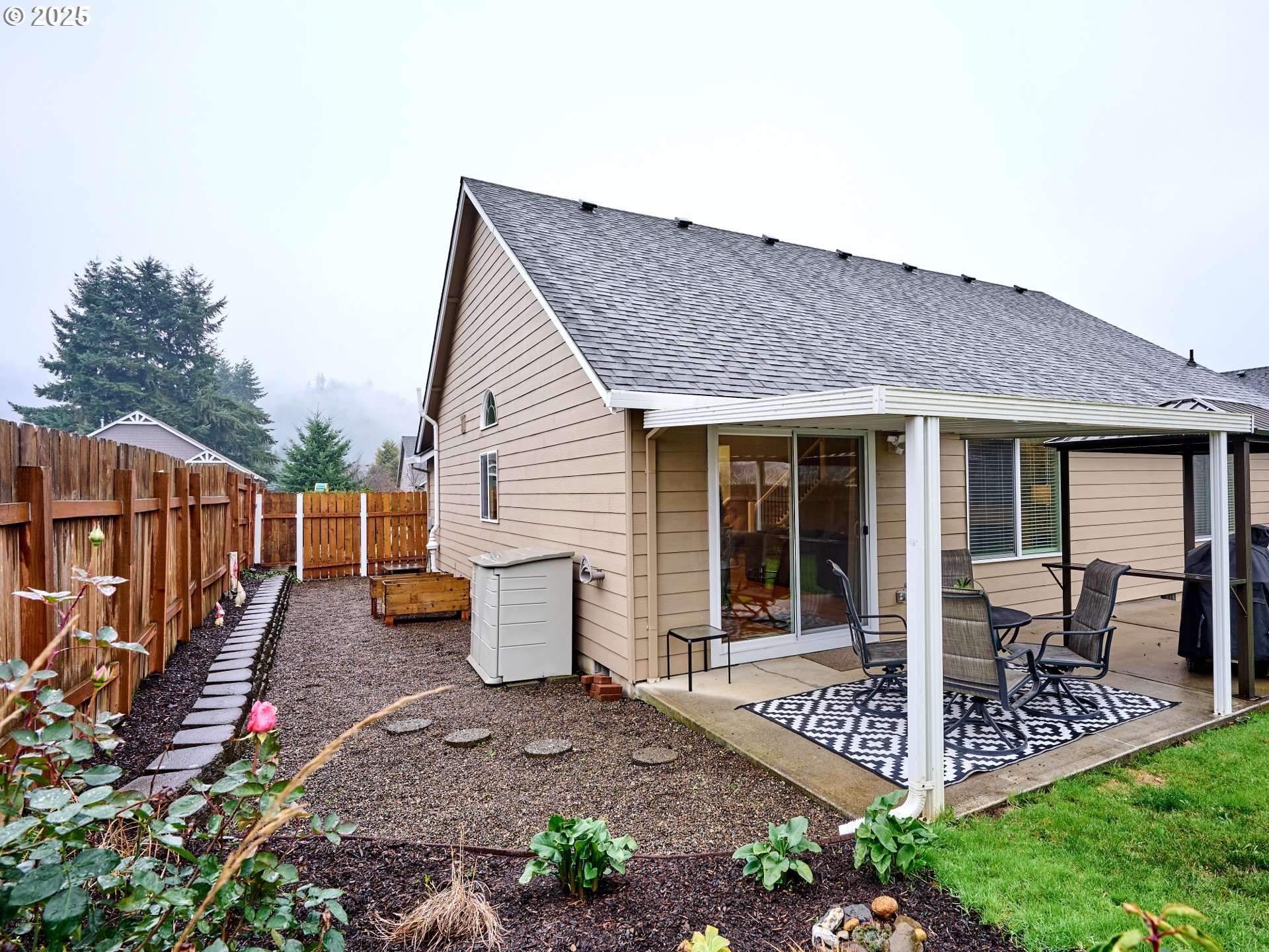 1353 Jodi Drive Silverton, OR 97381 - Photo 35 of 48 a view of a house with backyard and porch
