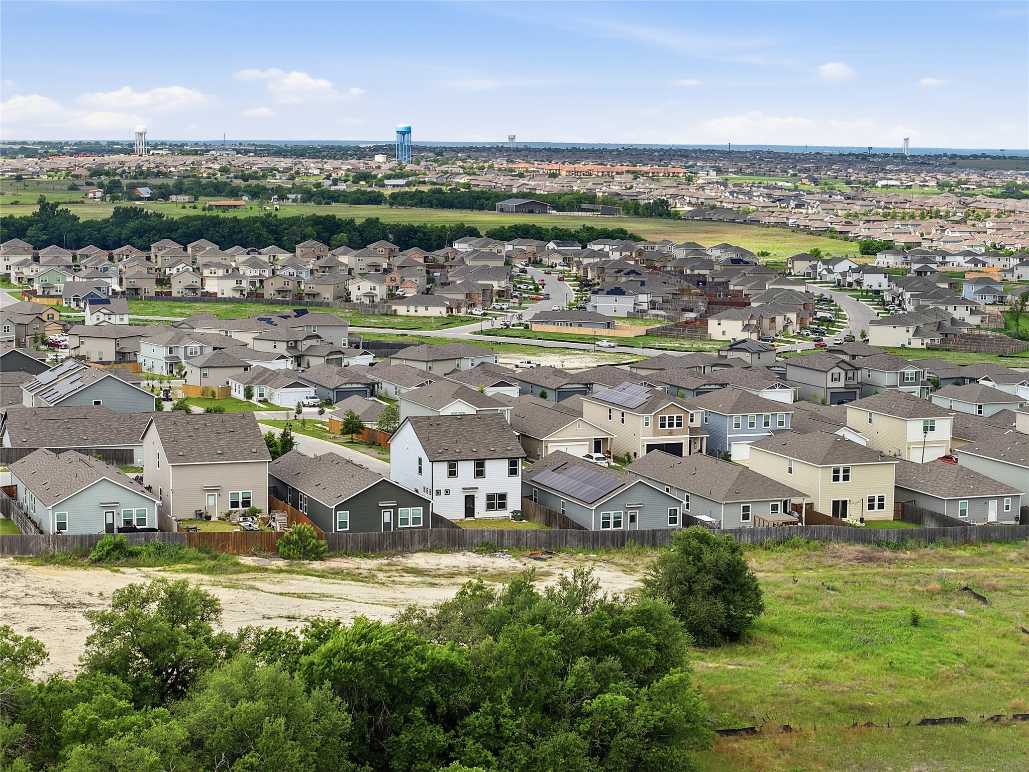 116 Night Riders Way Jarrell, TX 76537 - Photo 36 of 40 Expansive residential development featuring numerous single-family homes with diverse architectural styles