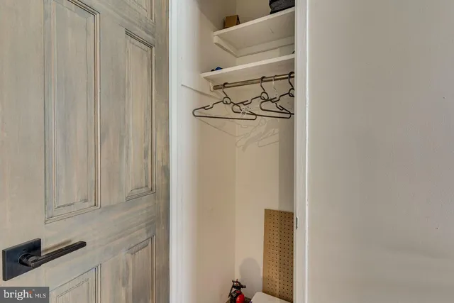 a view of a closet