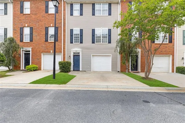 a front view of a building