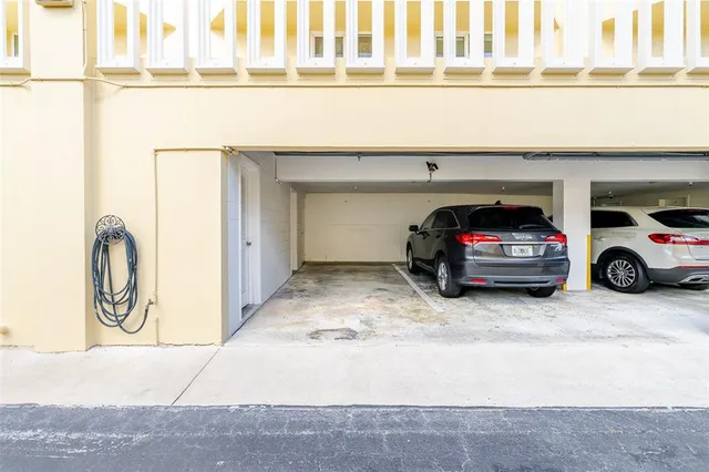 a view of parking garage