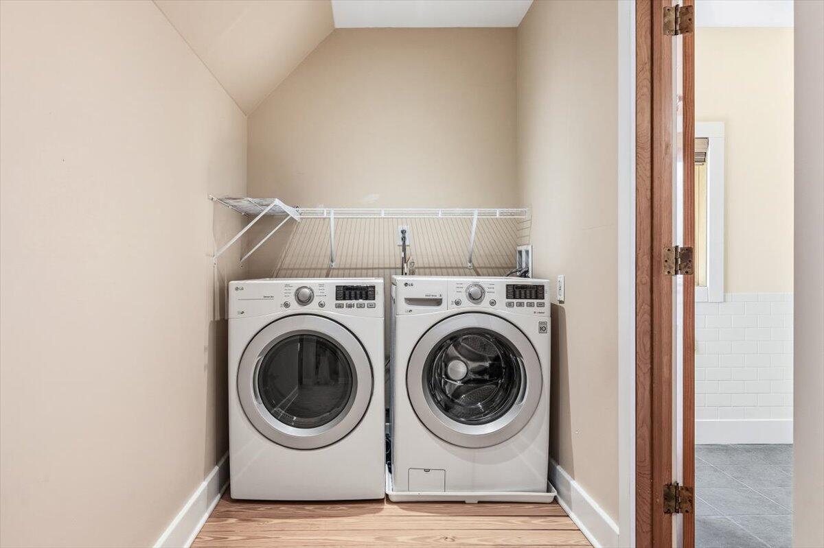 24 Tryon Farm Lane Michigan City, IN 46360 - Photo 27 of 44 a utility room with dryer and washer