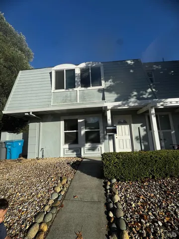 a front view of a building