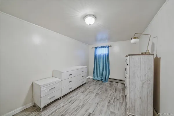 a view of a hallway with closet