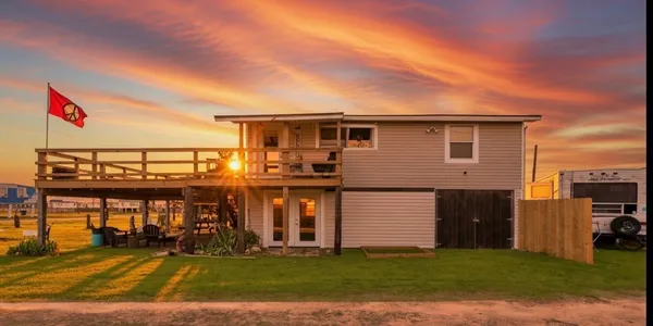 a view of a house with a patio