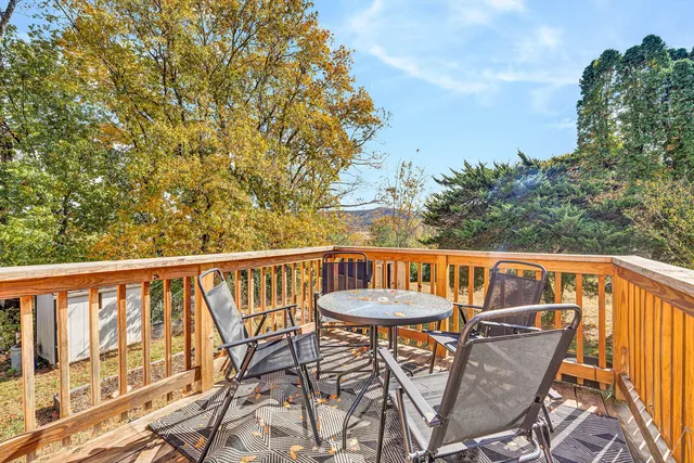 a backyard of a house