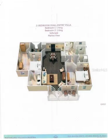 a picture of a room with furniture