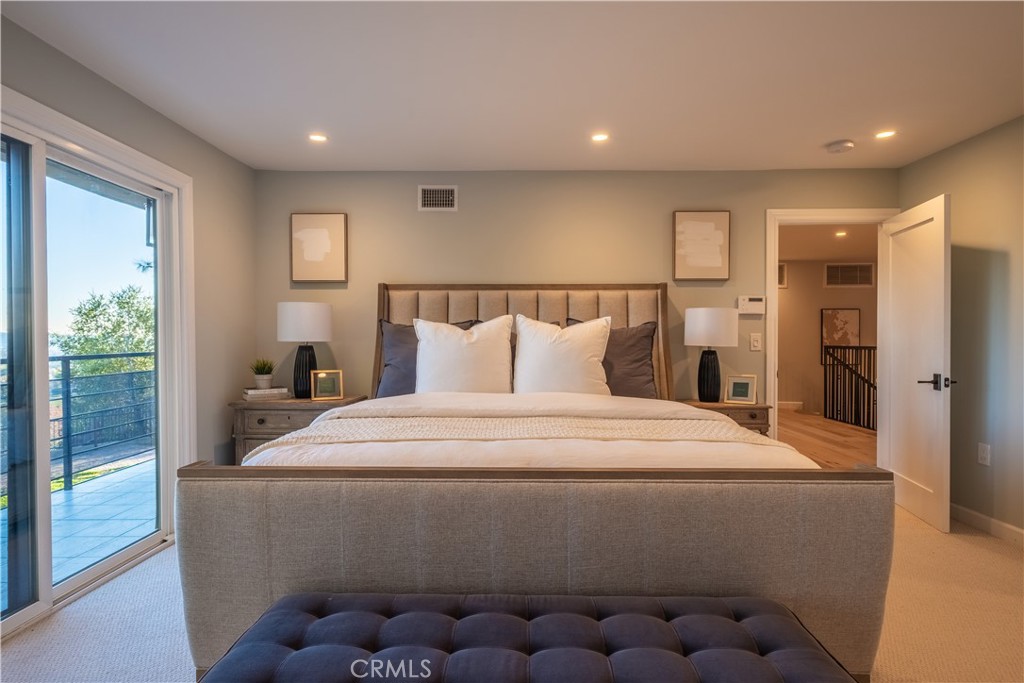 556 Camillo Road Sierra Madre, CA 91024 - Photo 39 of 52 a bedroom with a bed and a window