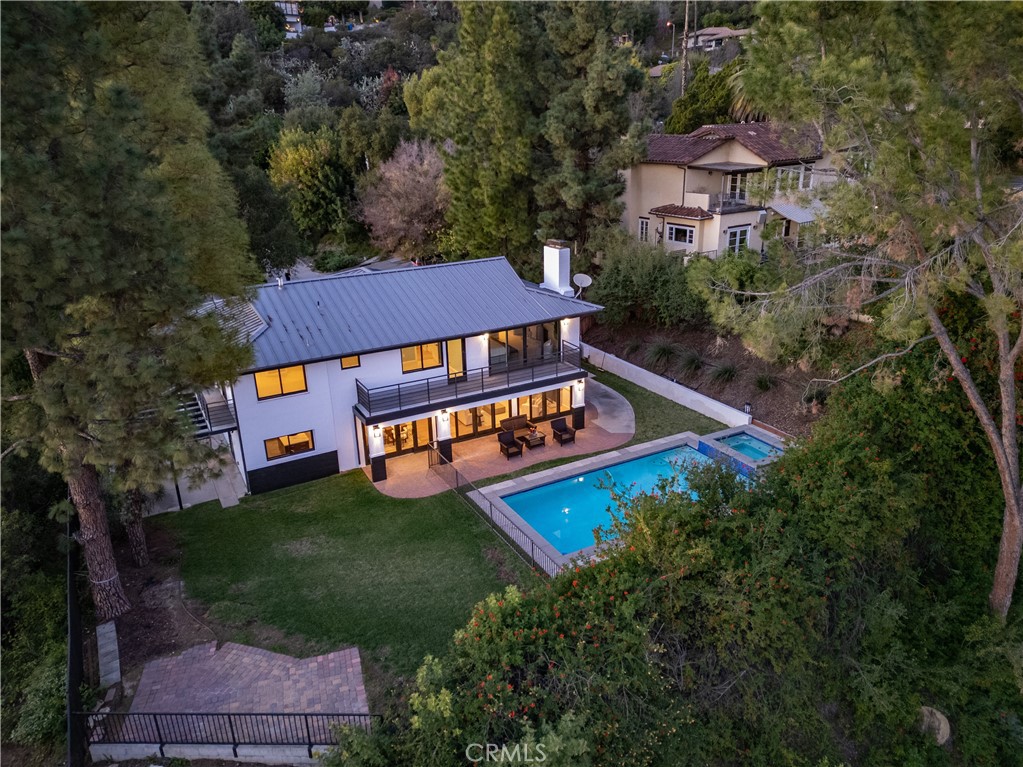 556 Camillo Road Sierra Madre, CA 91024 - Photo 9 of 52 an aerial view of a house