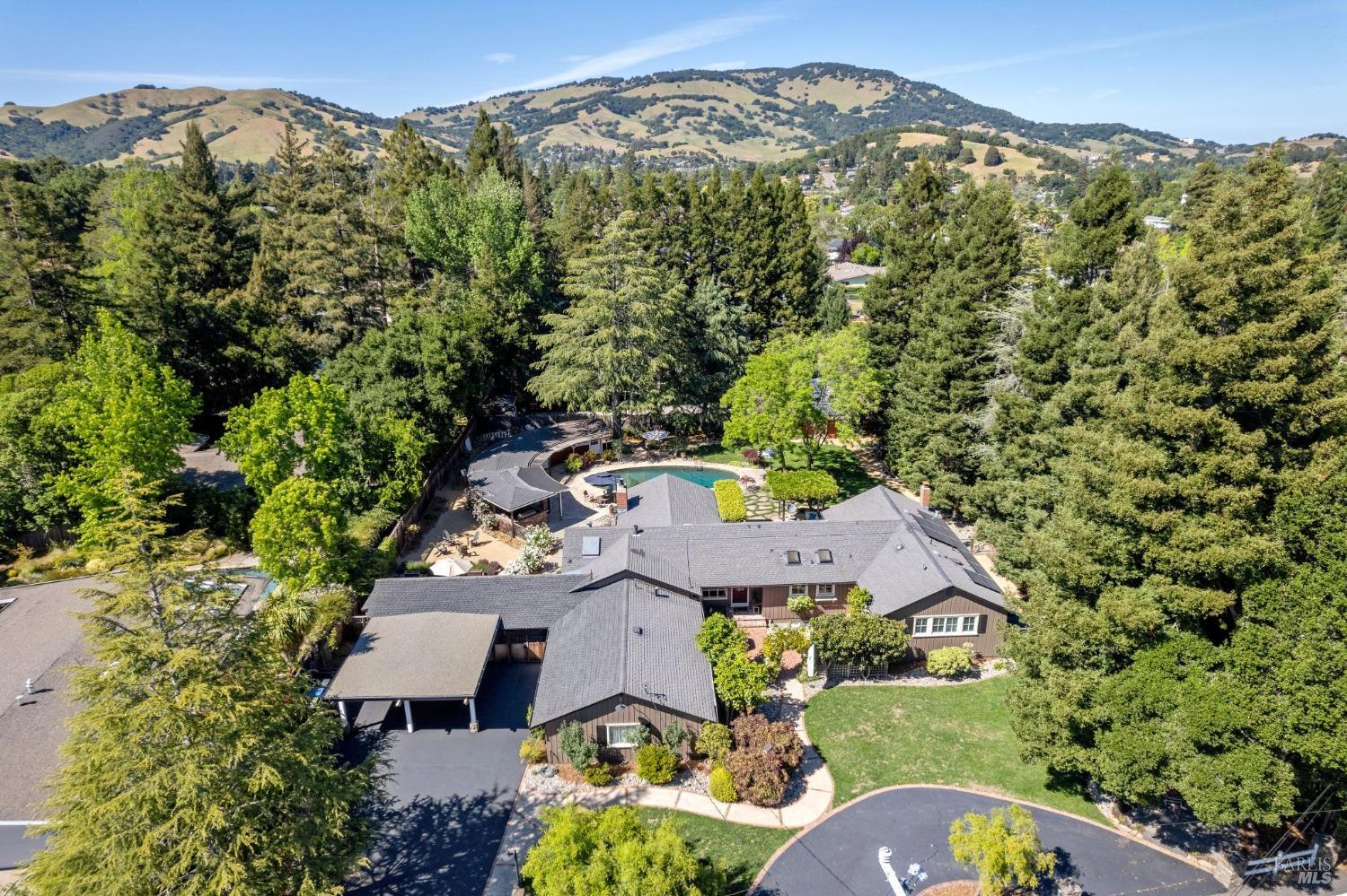 2170 Vineyard Road Novato, CA 94947 - Photo 1 of 1 an aerial view of a house with a mountain