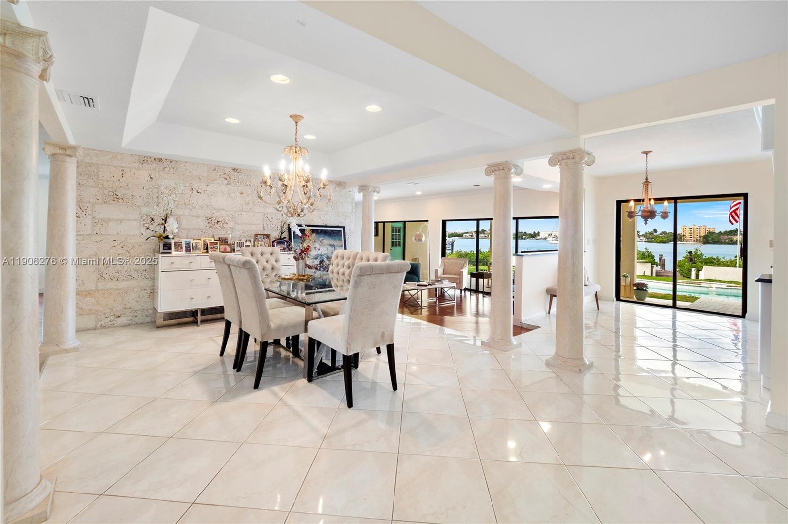 1635 Lands End Road Manalapan, FL 33462 - Photo 16 of 38 a view of a dining area with furniture