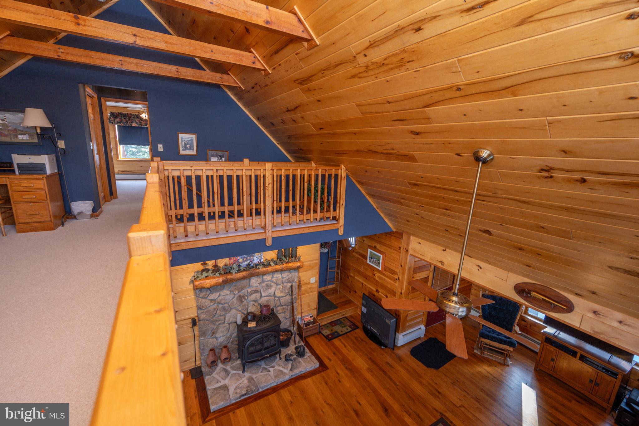 542 Bench Road Swanton, MD 21561 - Photo 38 of 59 Views of main floor and fireplace