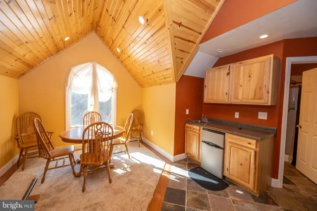 a view of outdoor space with seating area