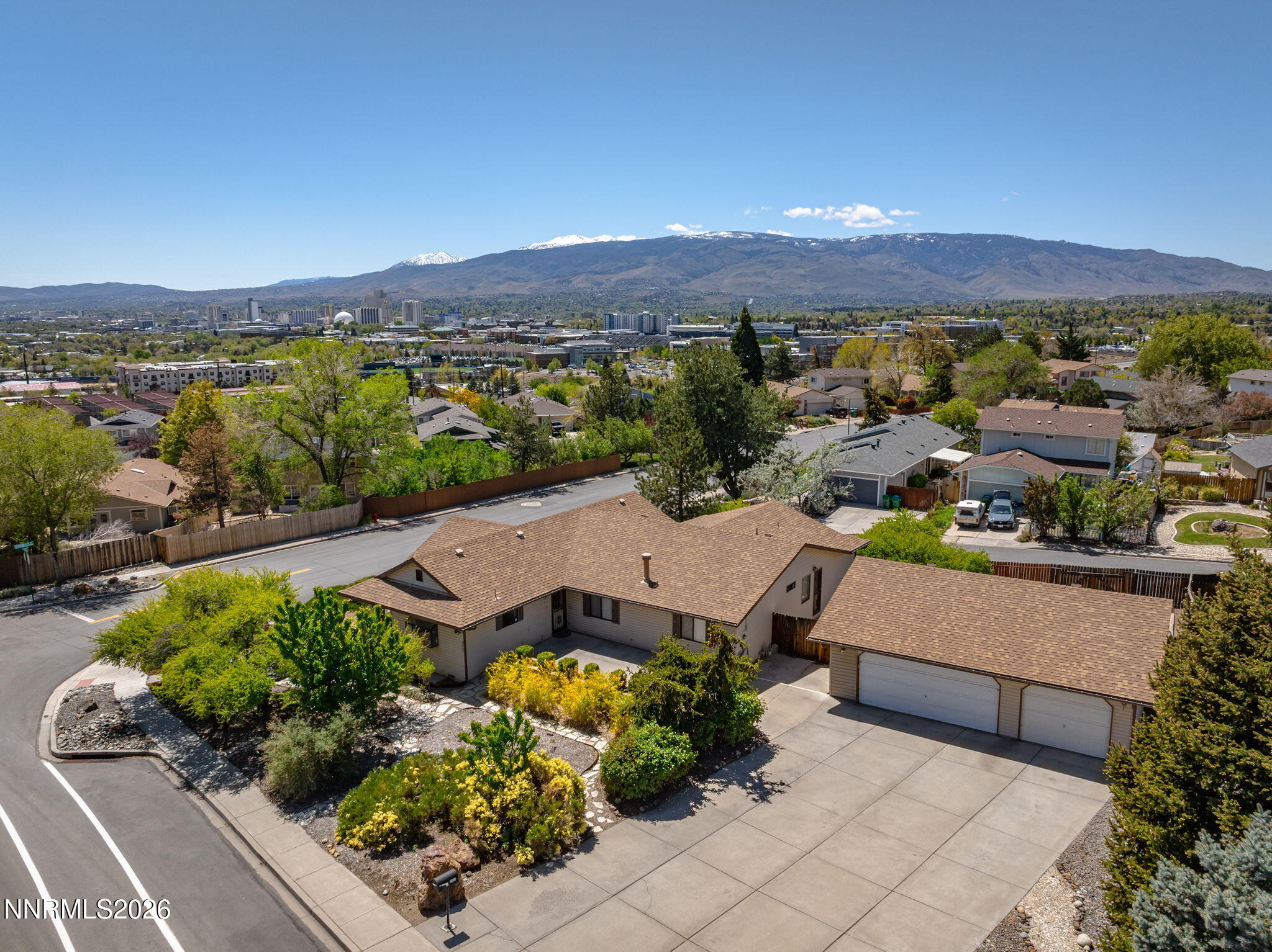 2985 Socrates Drive Reno, NV 89512 - Photo 10 of 52 an aerial view of a house with a garden