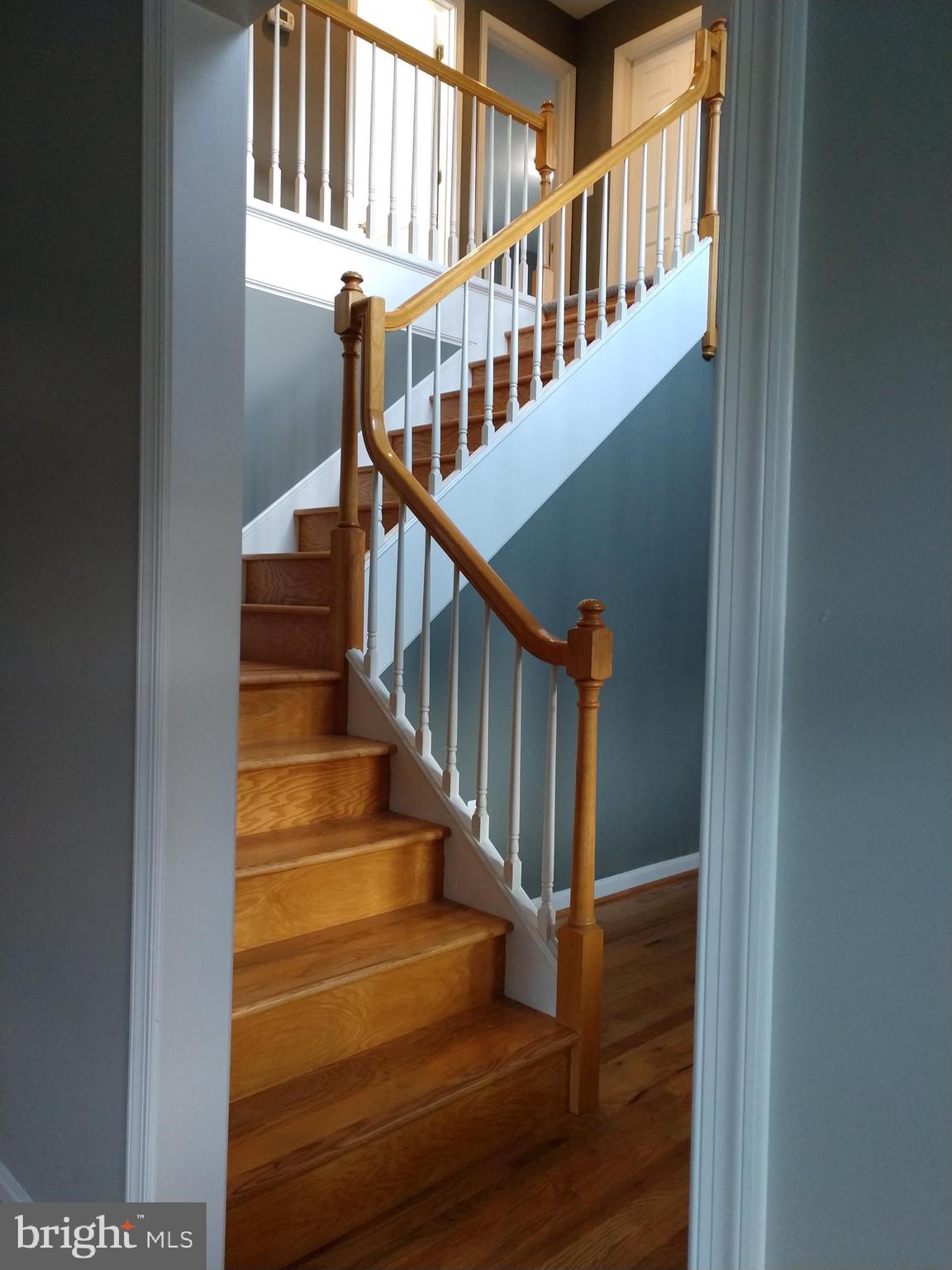 Beautiful handrails in entry foyer