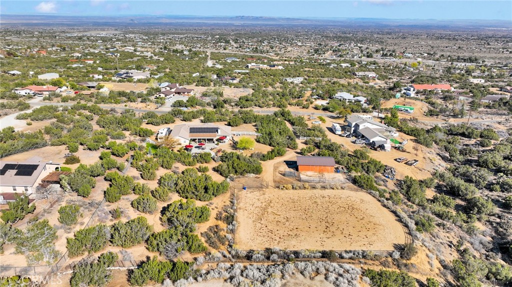 2909 Silver Ridge Drive Pinon Hills, CA 92372 - Photo 50 of 55 an aerial view of residential houses with city view