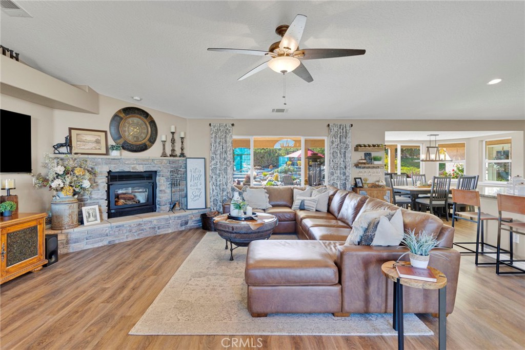 2909 Silver Ridge Drive Pinon Hills, CA 92372 - Photo 8 of 55 a living room with furniture and a fireplace