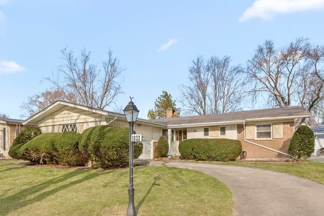 front view of a house with a outdoor space