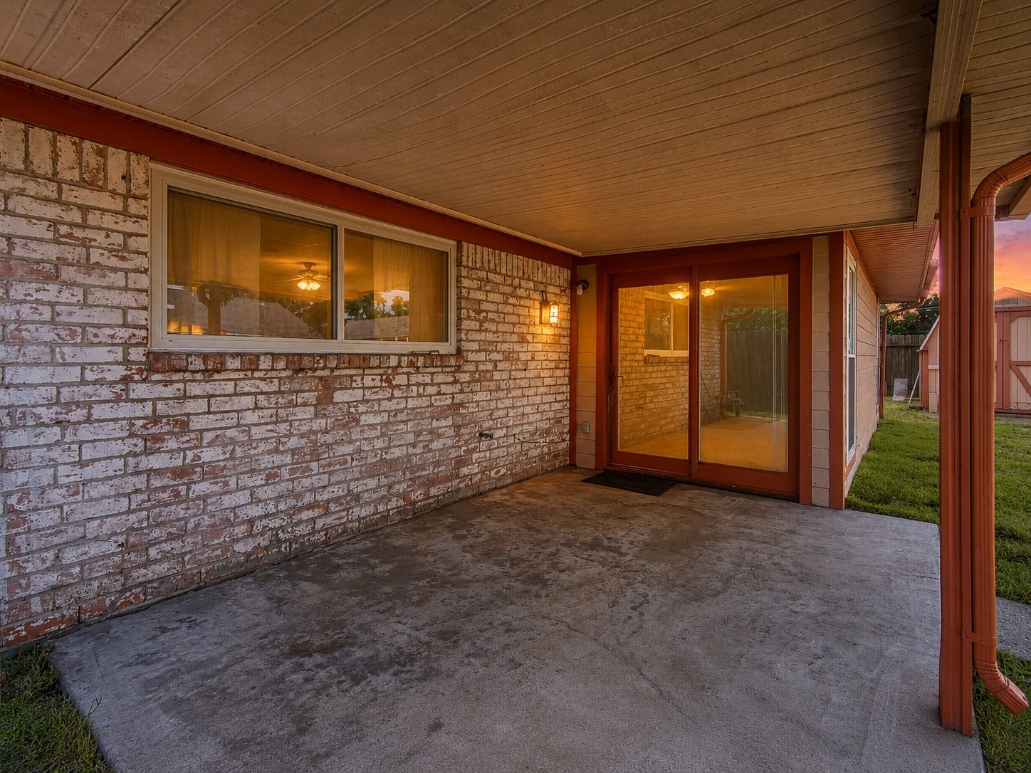 2710 Burke Road Pasadena, TX 77502 - Photo 32 of 38 Covered patio perfect for outdoor dining and relaxation