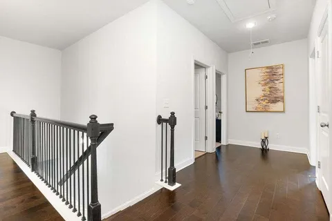 a view of a hallway with entryway