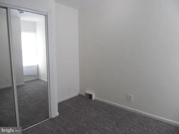 a room that has a glass door