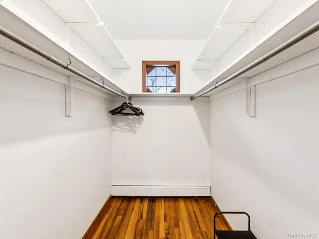 a view of a room with rack on the wall