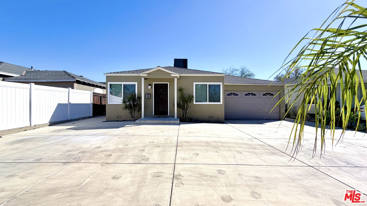 a view of a house with a patio