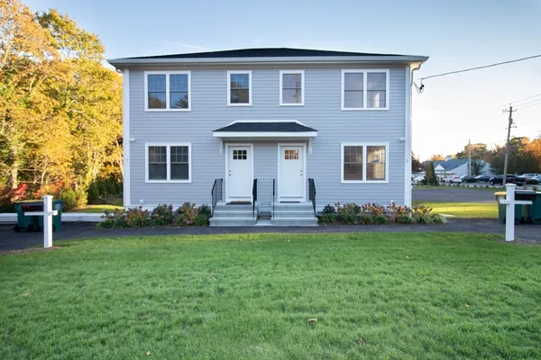a house view with a garden space