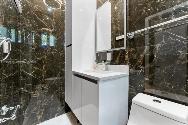 a view of a city in front of house