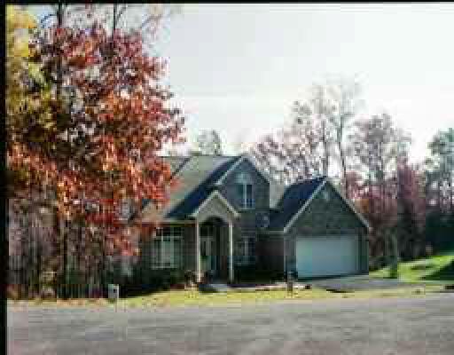 468 Stonehaven Lane Blue Ridge, VA 24064 - Photo 1 of 1 a front view of a house with a garden and trees