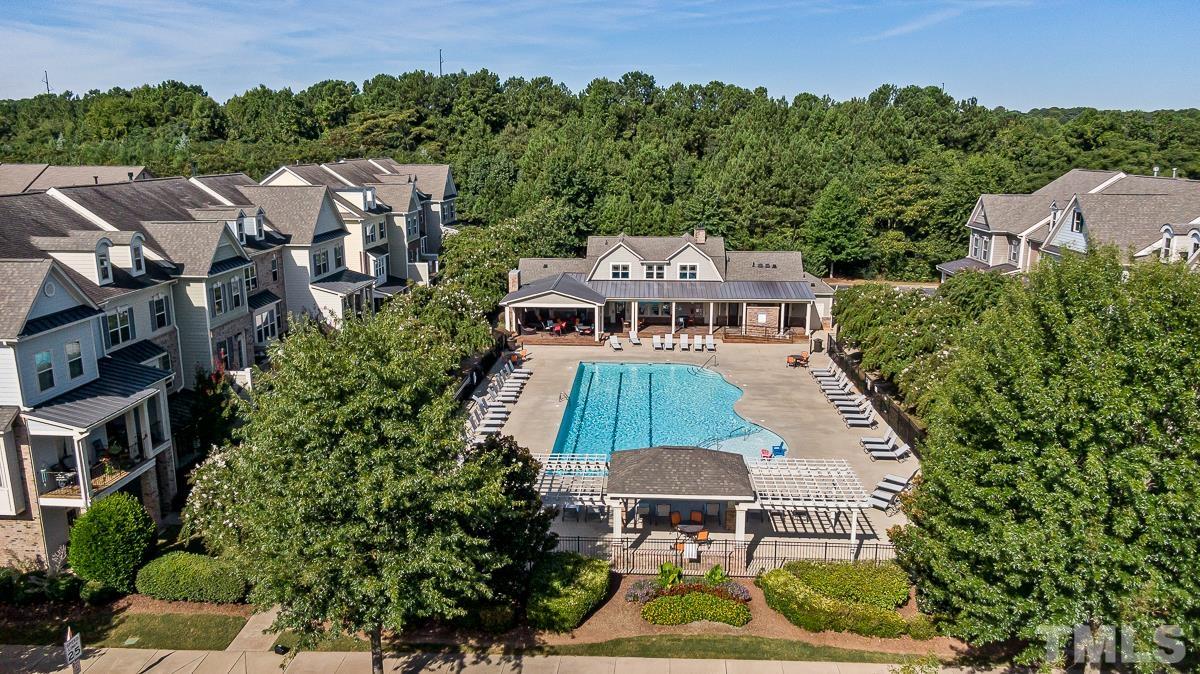 1327 Rembrandt Circle Raleigh, NC 27607 - Photo 39 of 41 an aerial view of a house with a garden
