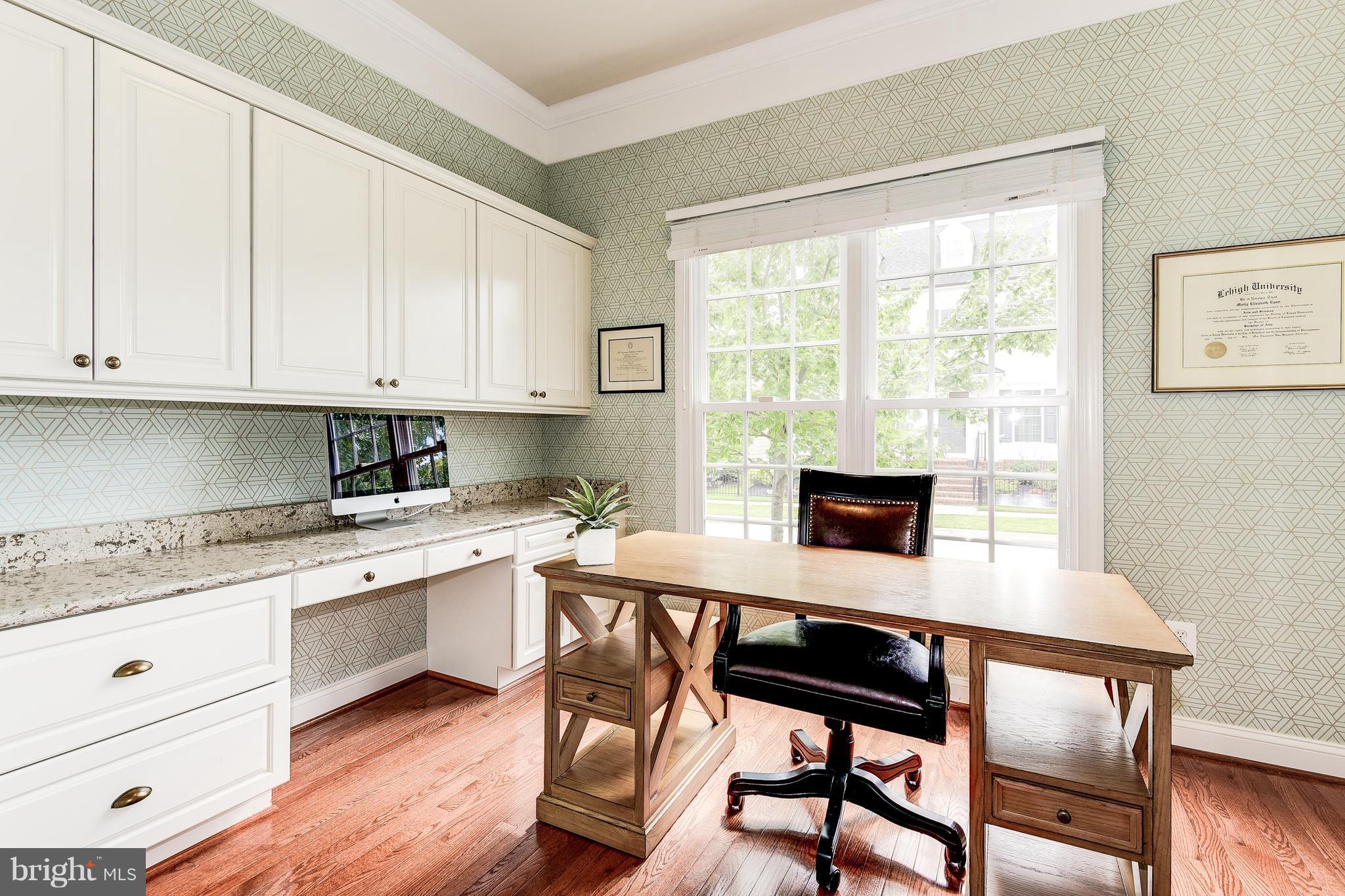 7711 Elmwood Road Fulton, MD 20759 - Photo 11 of 30 Custom office with builtins and designer counters